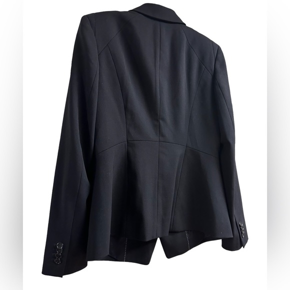 Ann Taylor Blazer Classic Wool Blend Double Breasted Button Front Pockets Size 4 - Picture 7 of 16